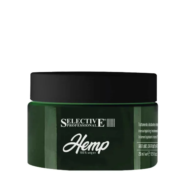 Интензивна хидратираща маска за суха и изтощена коса с конопено семе Selective Hemp 250ml